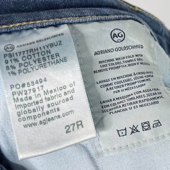 AG Adriano Goldschmied Womens 27 Farrah High Rise Skinny Jeans Ankle Medium Wash - Picture 9 of 10